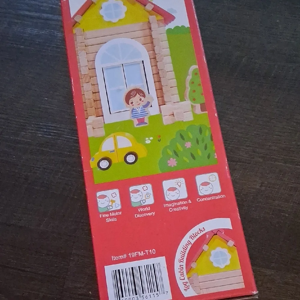 I Build My House Building Set - 94 pcs - Yellow, Red, Green
